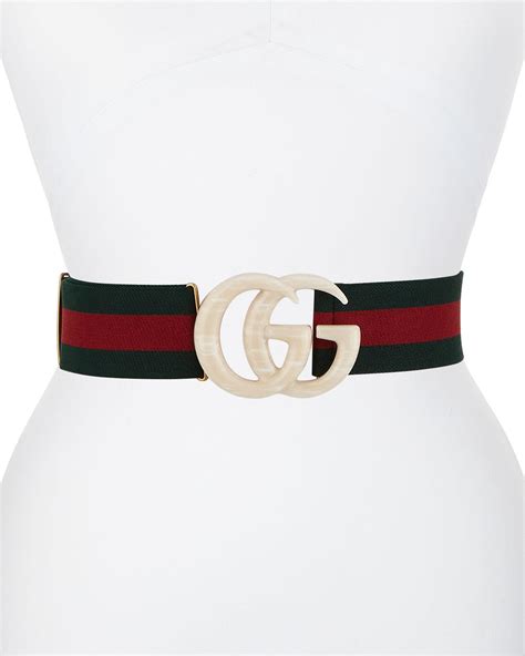 gucci elastic belt women's